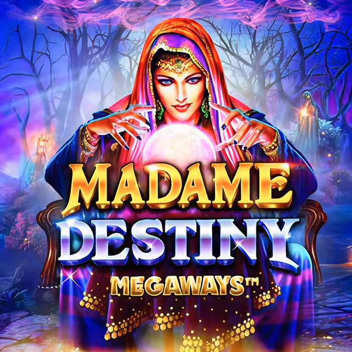 Madame Destiny fortune teller themed slot with crystal ball bonus features